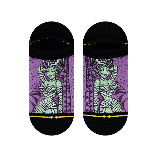 Double Trouble Mummy Adult No Show Socks With Art By Dirk Vermin