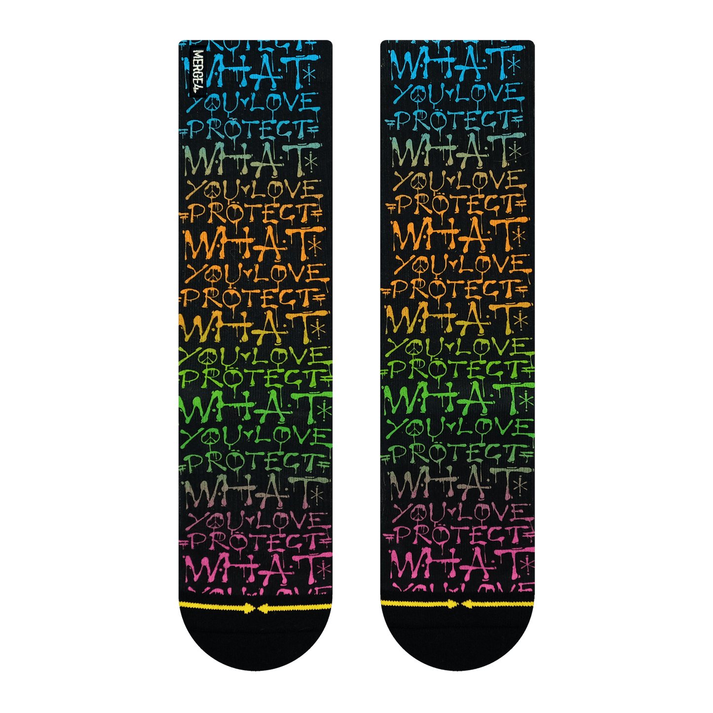 Taylor Reinhold Protect What You Love Adult Crew Socks