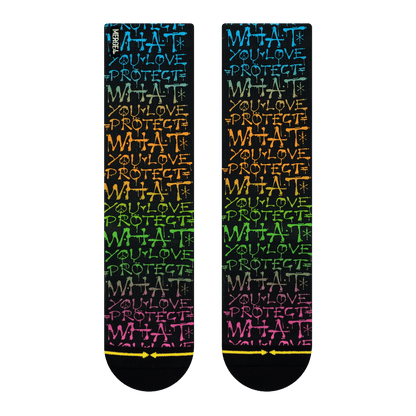 Taylor Reinhold Protect What You Love Adult Crew Socks