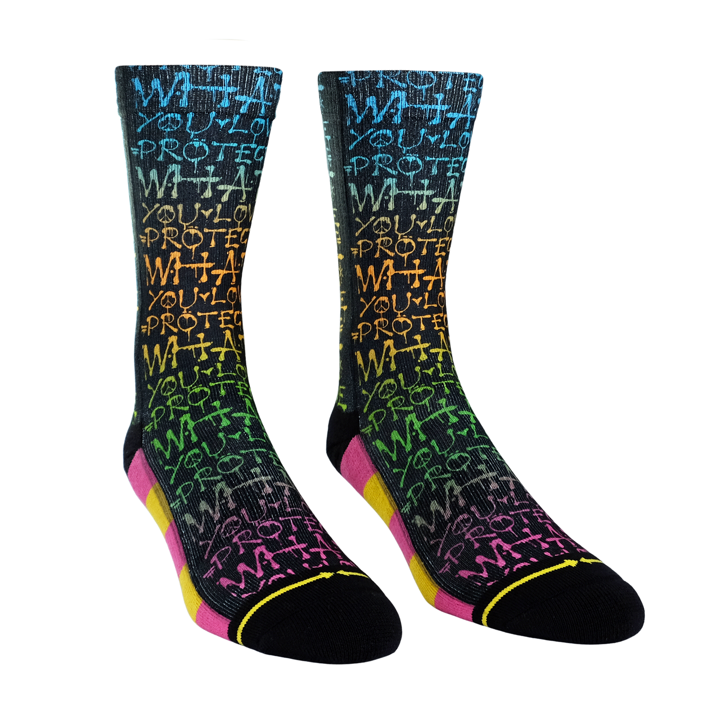 Taylor Reinhold Protect What You Love Adult Crew Socks