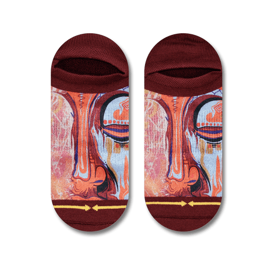 Taylor Reinhold Buddha Adult No Show Socks
