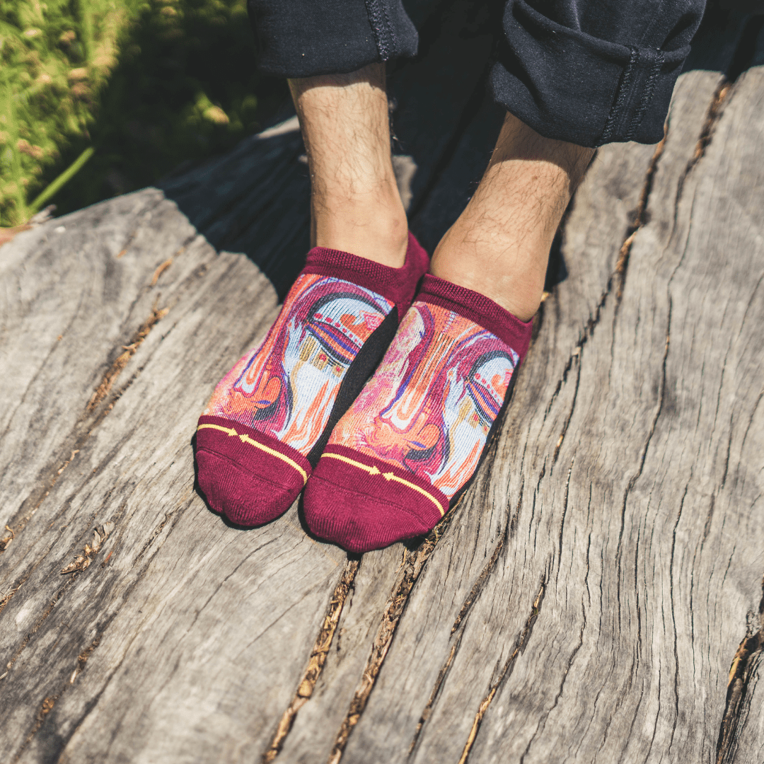 Taylor Reinhold Buddha Adult No Show Socks