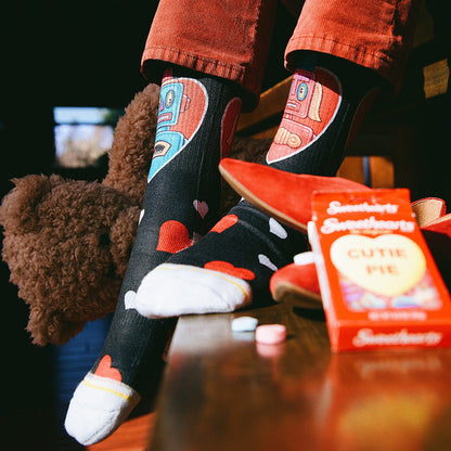 Dirk Hays Computer Love Adult Crew Socks