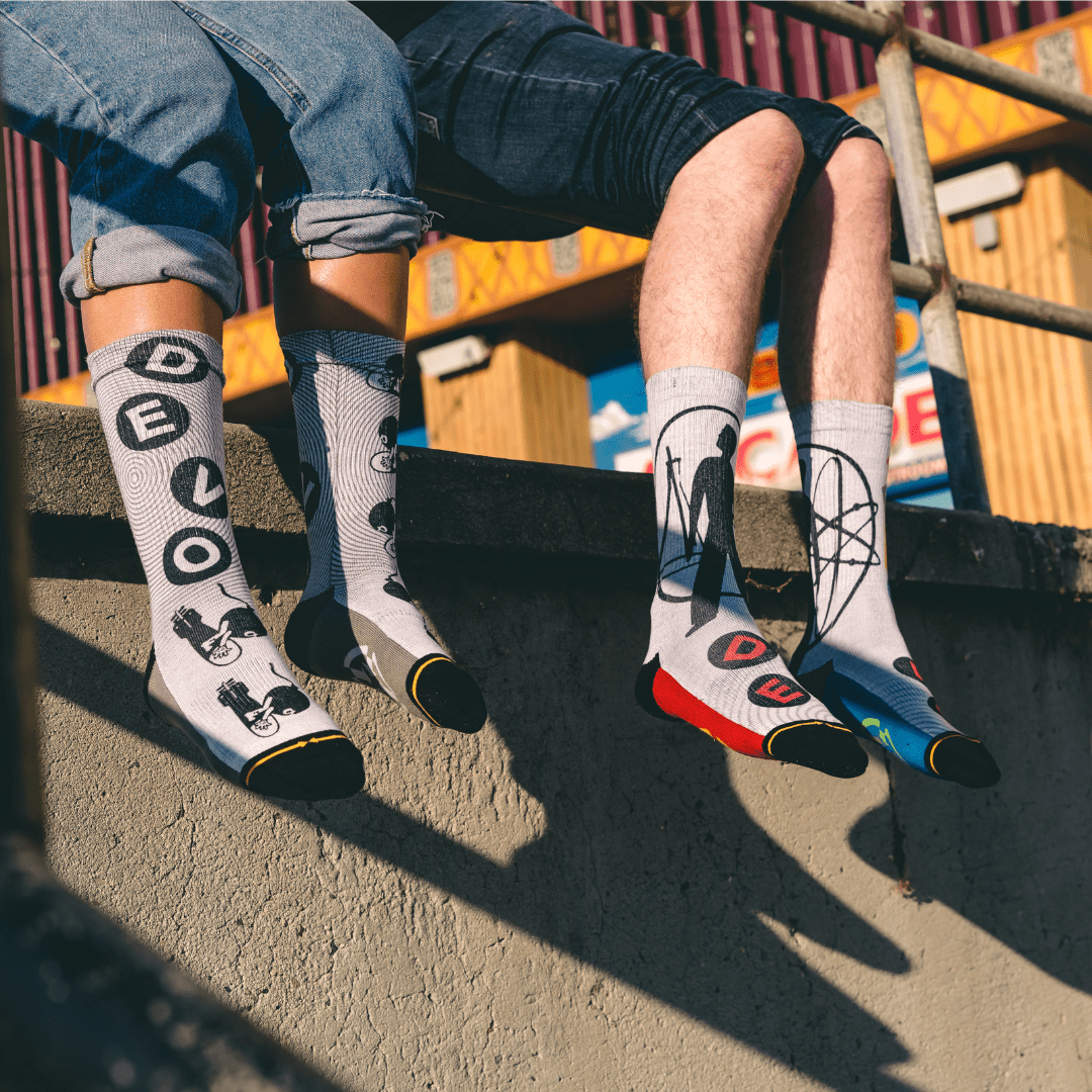 DEVO Bombs Away Adult Crew Sock