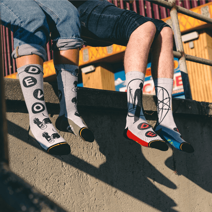 DEVO Bombs Away Adult Crew Sock