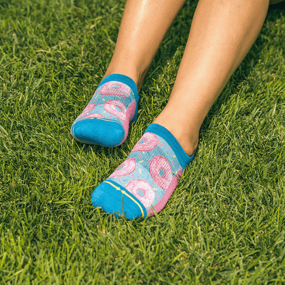 Donut Worry Adult No Show Socks With Art By Hanna Minck
