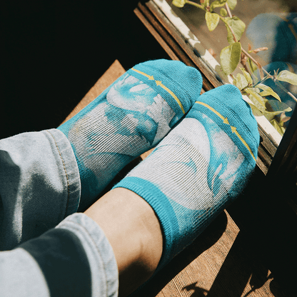Dove Adult No Show Socks With Art By Maia Negre