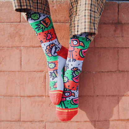 Frida Dreams Adult Crew Socks Art By Walmazan