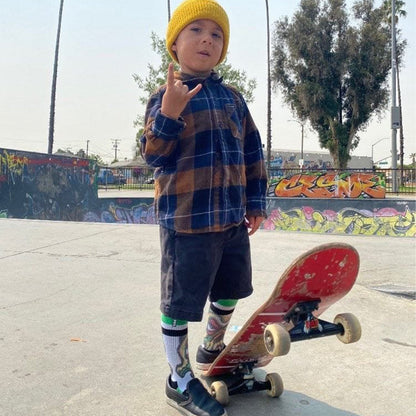 Bobby Brown Green Skull Youth Crew Sock