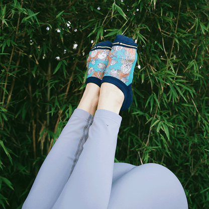 Oceans Adult No Show Sock With Art By Bad Otis Link