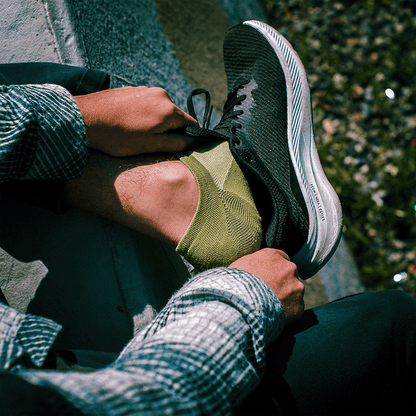 Olive Organic Cotton Adult No Show Socks