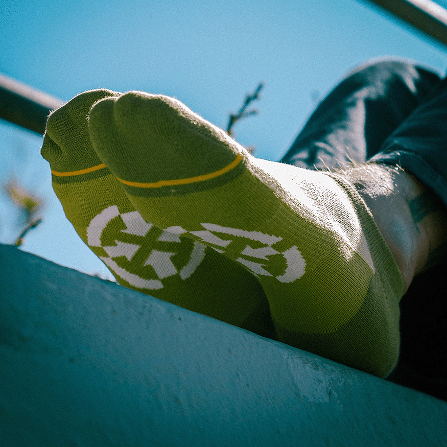Olive Organic Cotton Adult No Show Socks