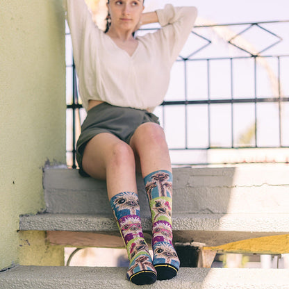 Lee Keller Ostrich Adult Crew Socks