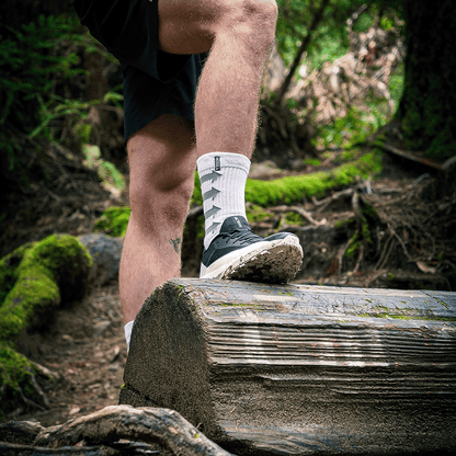 Performance White Adult Crew Socks