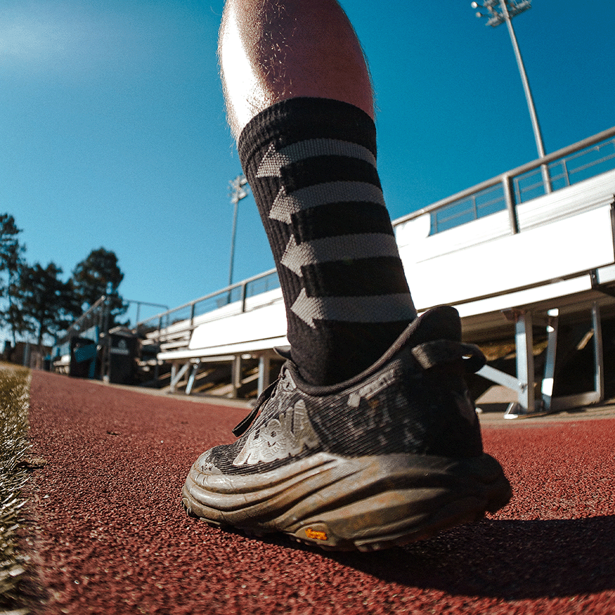 Performance Black Adult Crew Socks