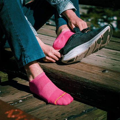 REPREVE® Berry Adult No Show Socks