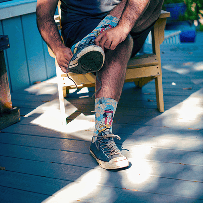 Richard Kirby Hula Adult Crew Socks