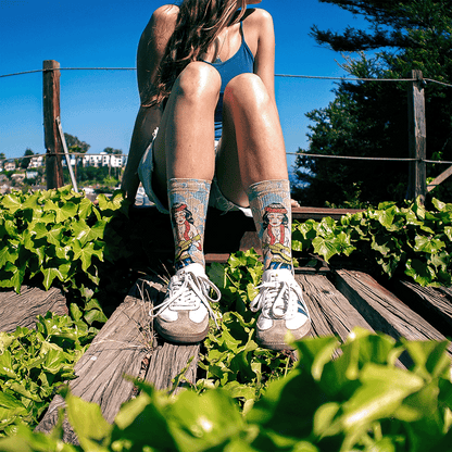 Richard Kirby Hula Adult Crew Socks