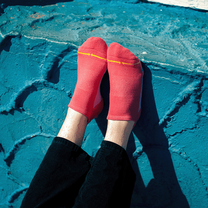 Rose Organic Cotton Adult No Show Socks