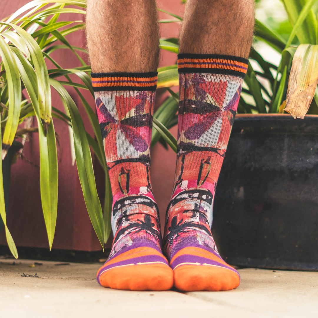 Scott Greathouse Eyes Adult Crew Sock