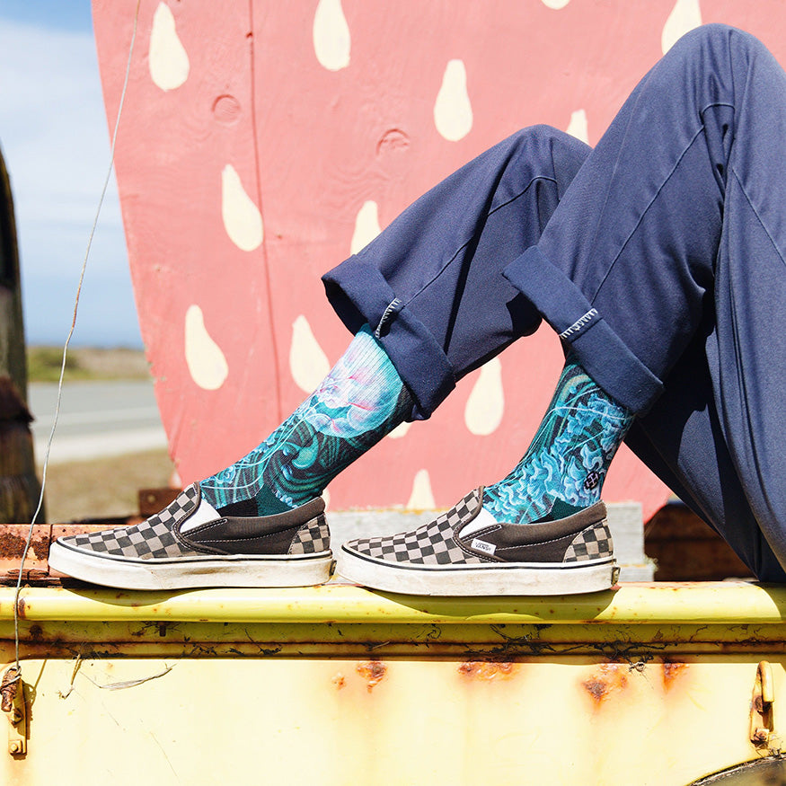 Umijoo Sea Jellies Adult Crew Socks