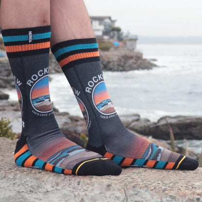 Slidertown Rockview Adult Crew Socks