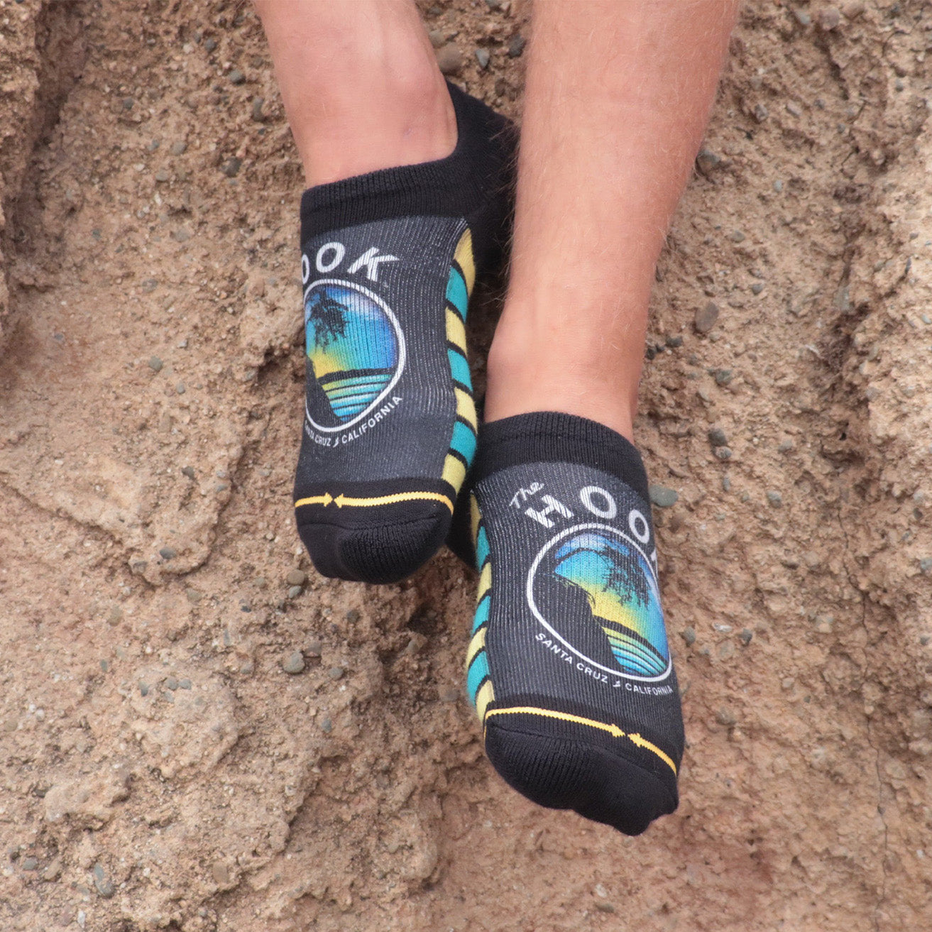 Slidertown The Hook Blue Sky Adult No Show Socks