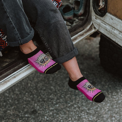 Sublime Sun Pink Adult No Show Socks