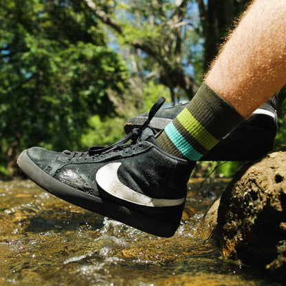 REPREVE® Subtle Moss Adult Crew Socks