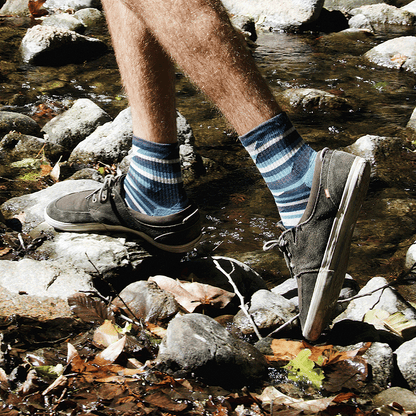 Trekker Quarter Adult Crew Socks Blue