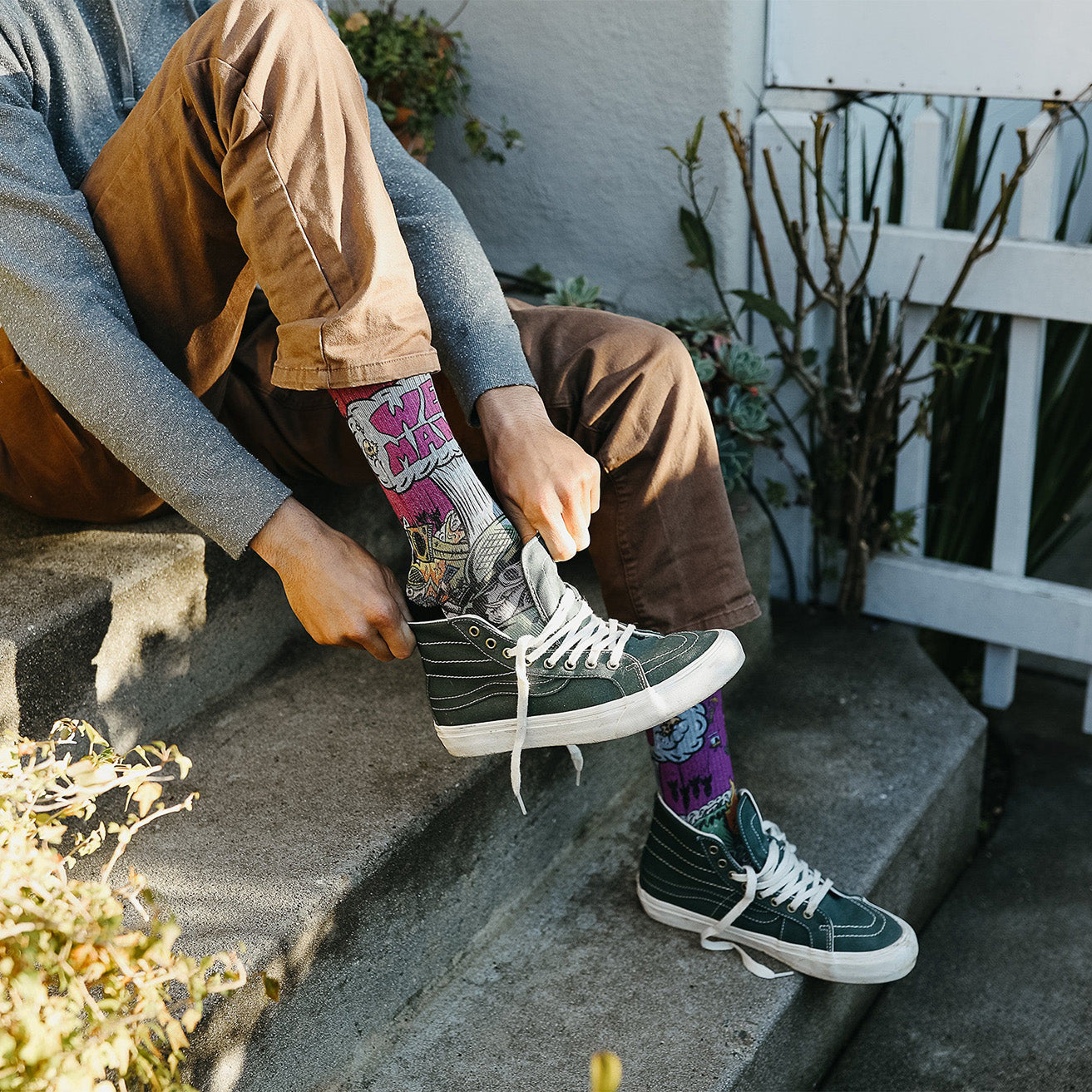 Weeman War Pigs Adult Crew Socks