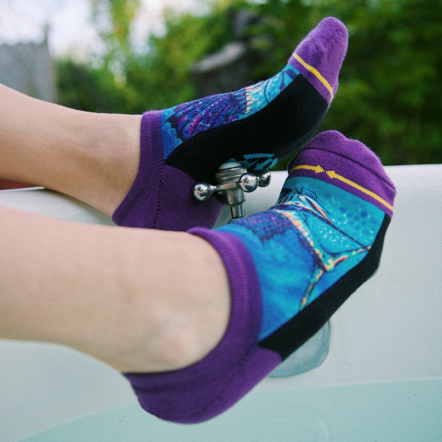 Sail Fish Adult No Show Socks With Art By Daniel Jean Baptiste