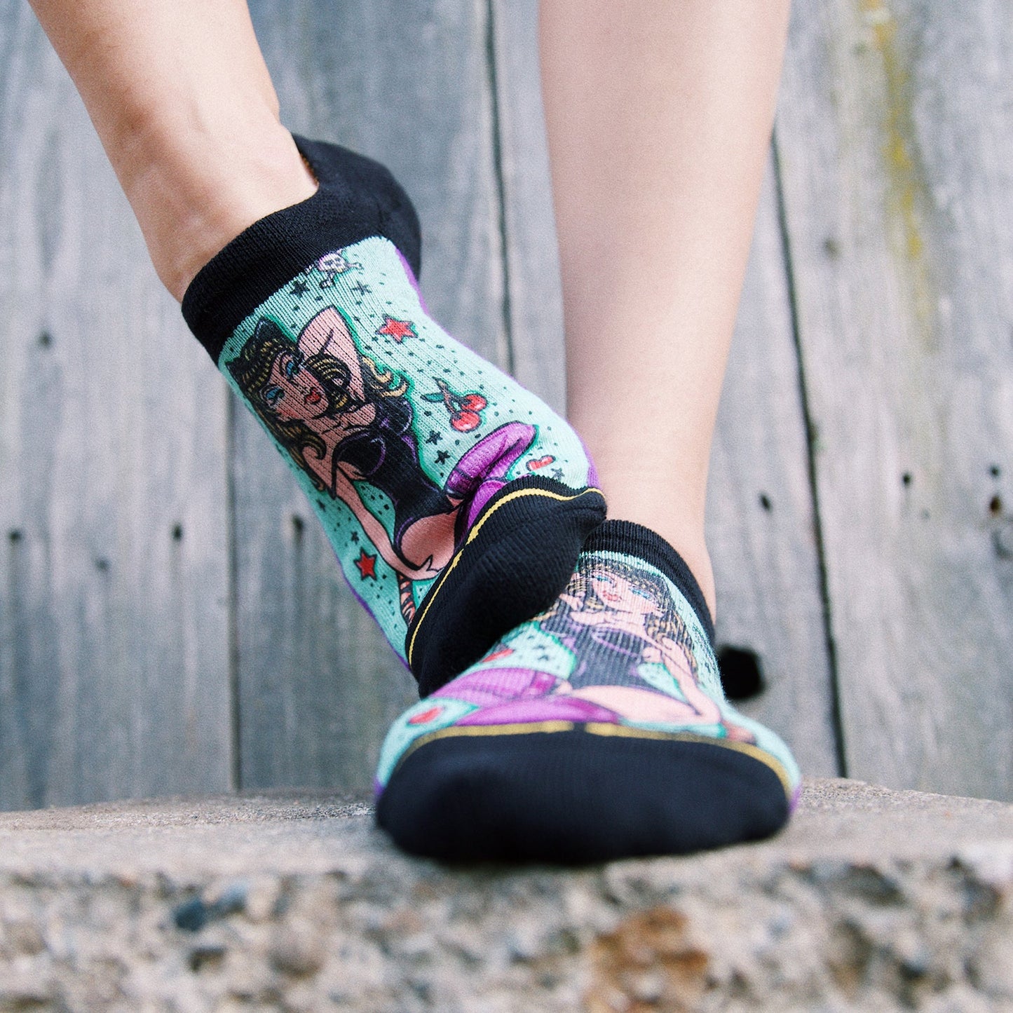 Dirk Vermin Double Trouble Adult No Show Socks 2-Pack