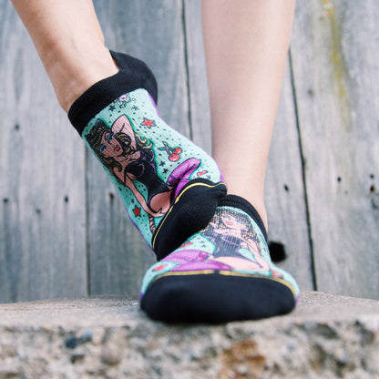 Dirk Vermin Double Trouble Adult No Show Socks 2-Pack