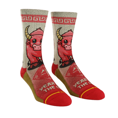 Year of the Ox Adult Crew Socks