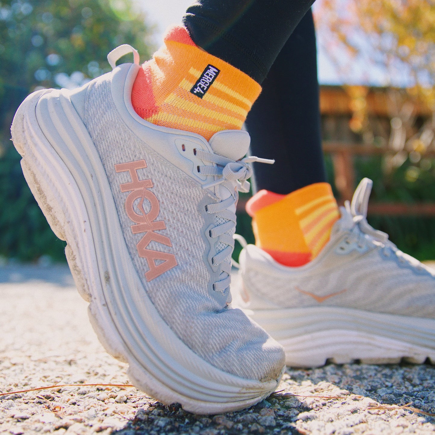 Action Orange Adult Ankle Socks