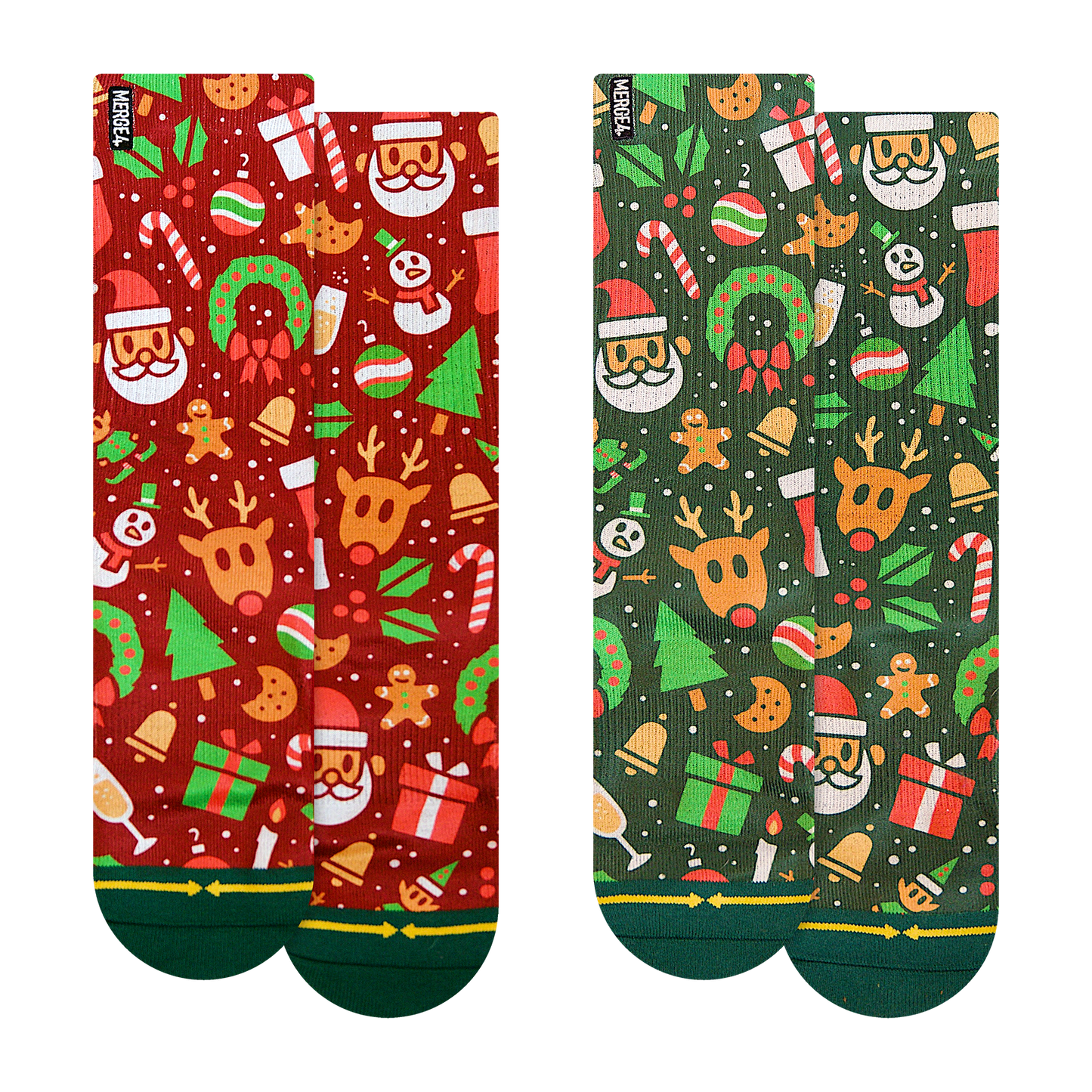Very Merry Holiday Adult Socks 2-Pack