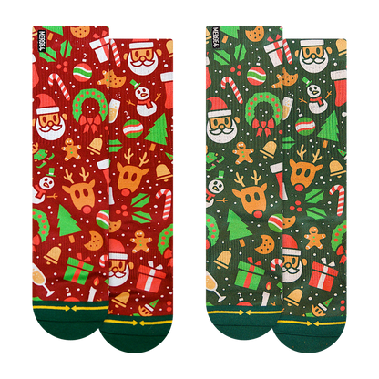 Very Merry Holiday Adult Socks 2-Pack
