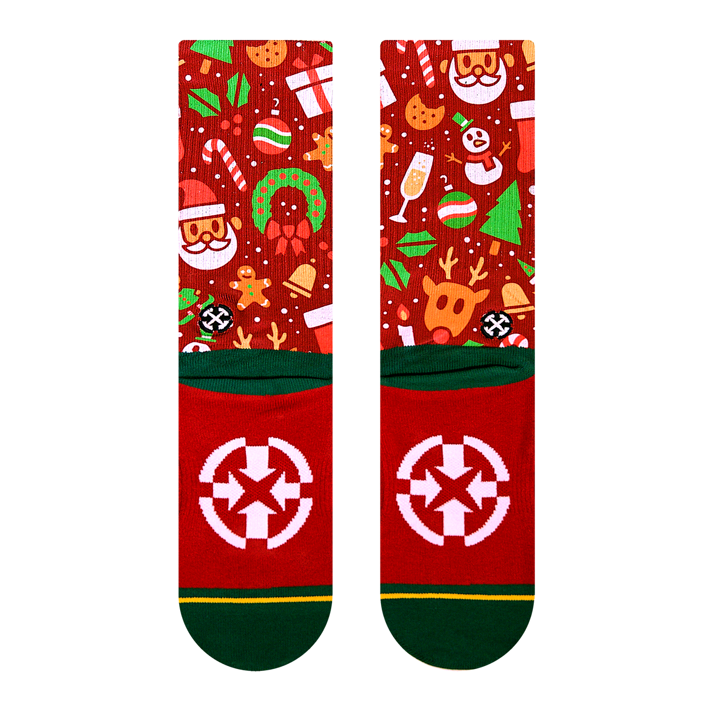 Merry Merry Red Holiday Adult Socks