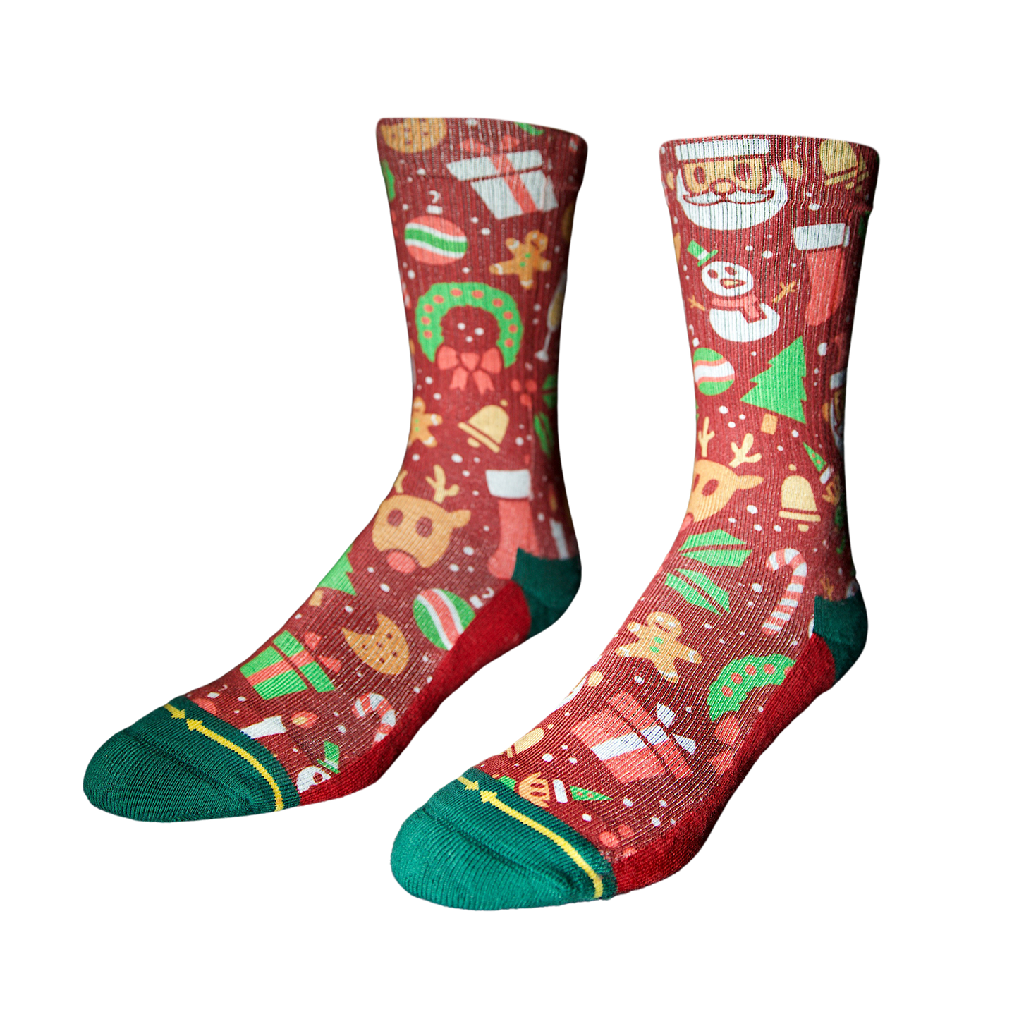 Merry Merry Red Holiday Adult Socks