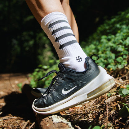 Performance White Adult Crew Socks