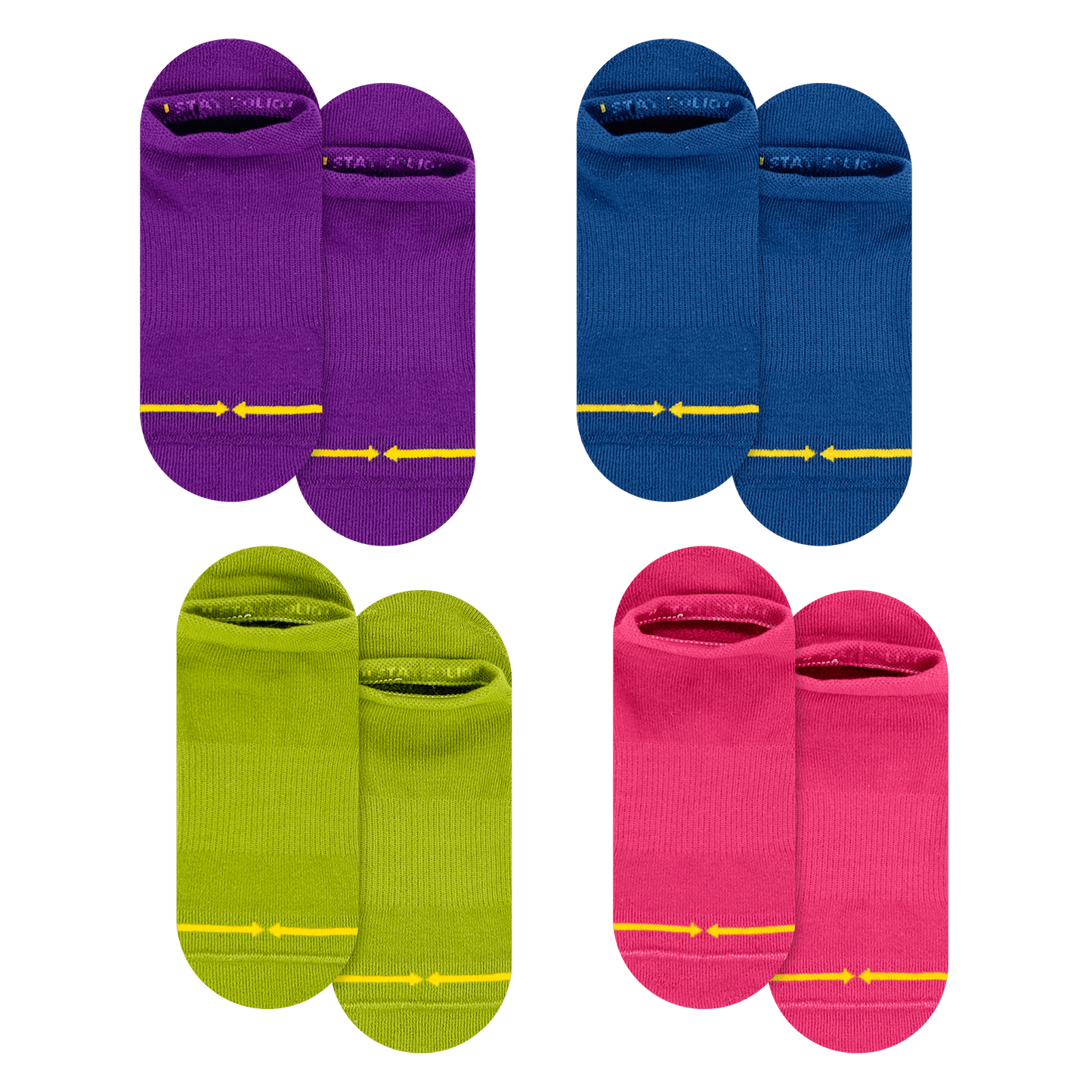 REPREVE® Winter Berry Adult No Show Socks 4-Pack