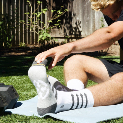 Performance White Adult Crew Socks 3-Pack
