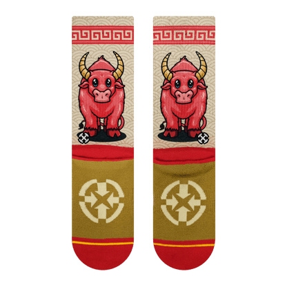 Year of the Ox Adult Crew Socks
