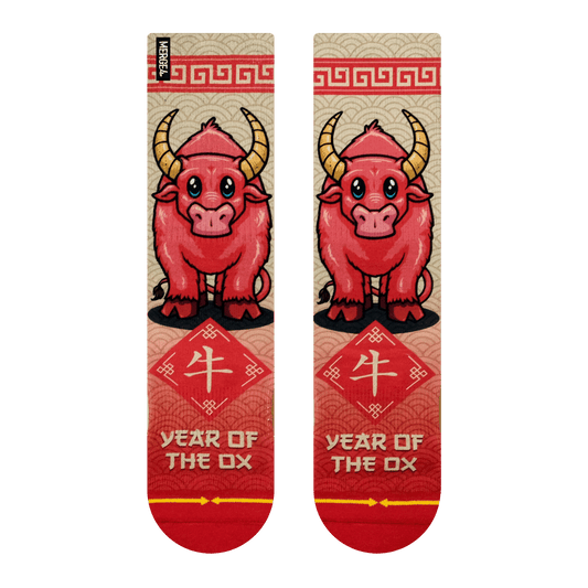 Year of the Ox Adult Crew Socks