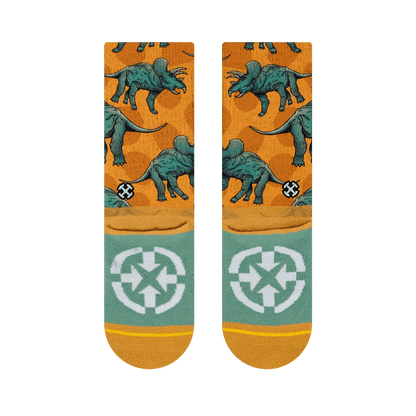 Colby Phillips Triceratops Youth Crew Socks