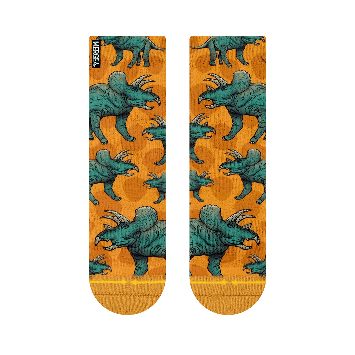 Colby Phillips Triceratops Youth Crew Socks