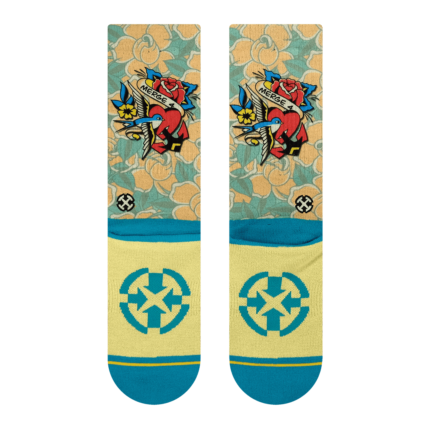 Richard Kirby Hula Adult Crew Socks