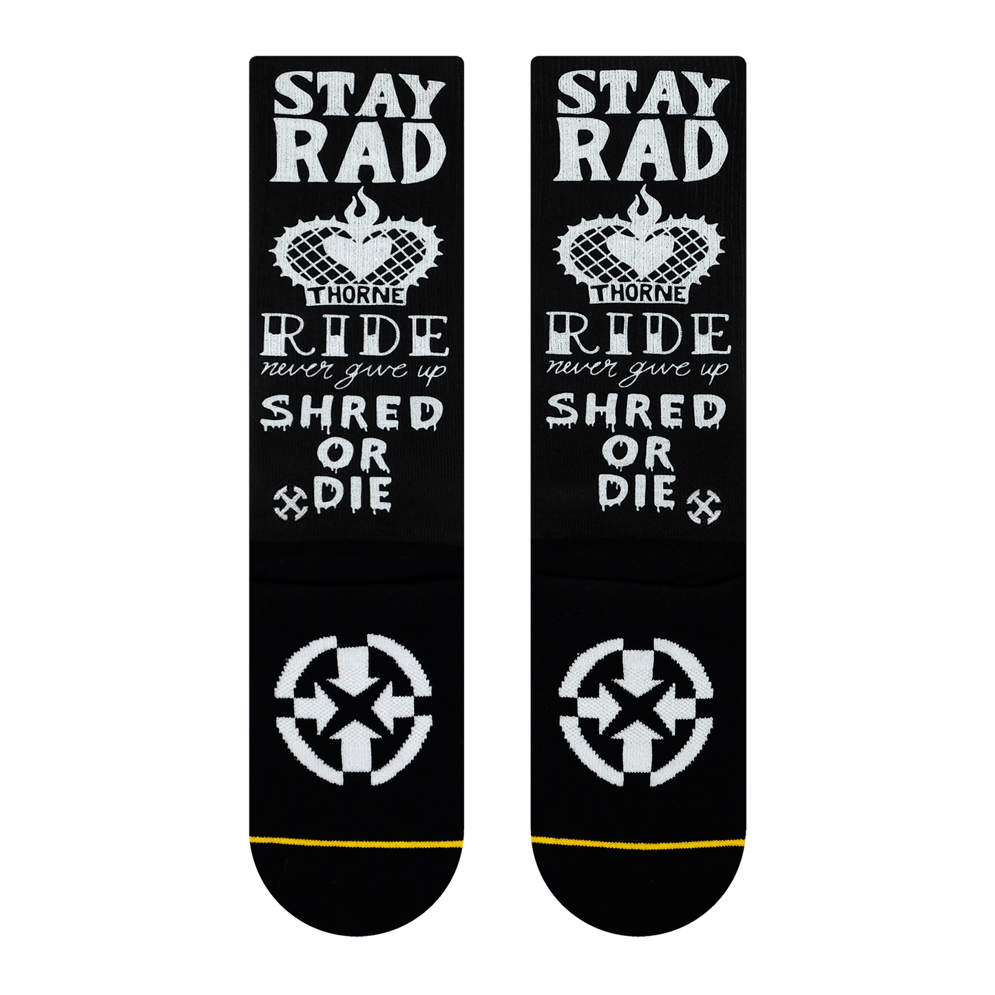 Rick Thorne Stay Rad Adult Mid Length Socks