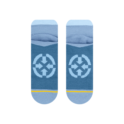 Action Cool Blue Adult Ankle Socks
